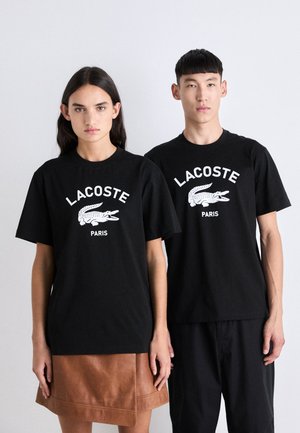 Lacoste UNISEX - T-shirts med print - black