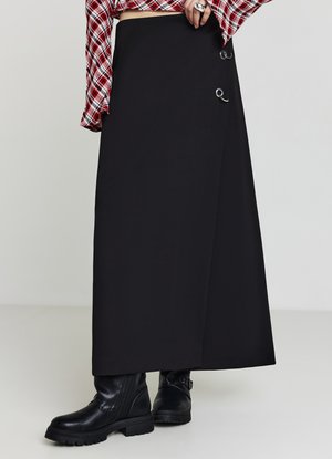 Calliope CON OCCHIELLI - Jupe trapèze - ultrablack