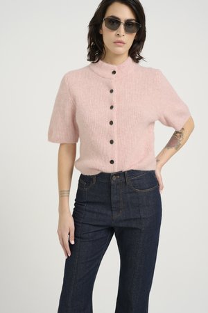Gestuz ALPHA - Vesta na kopčanje - rose grey melange