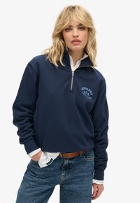 Superdry & Co HALF ZIP - Sweater - richest navy