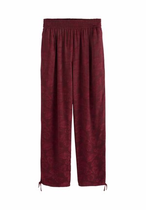 REGULAR FIT-SATIN JACQUARD  - Tygbyxor - plum purple