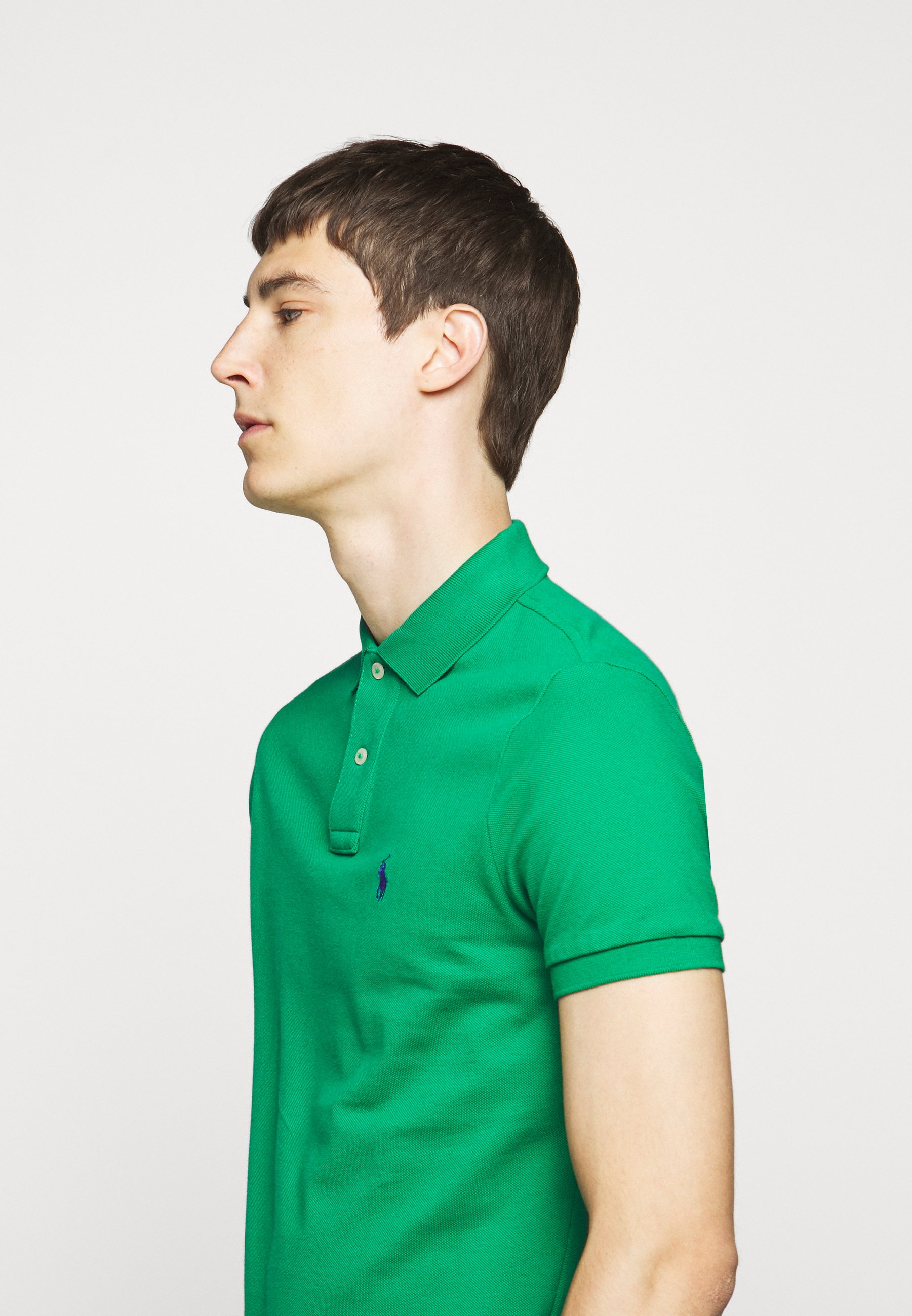 green polo tee