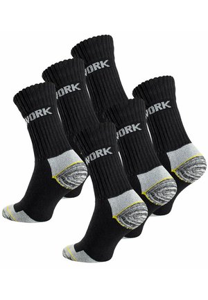 "WORK" 6 PAAR - Socks - schwarz grau
