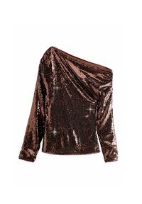 Next LONGSLEEVE DRAPE TALL - REGULAR FIT - Blúzka - brown