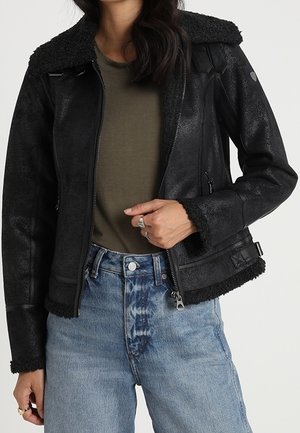 Keinonahkatakki - black