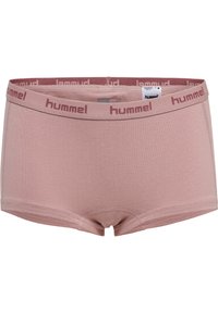 Hummel rosa boxershorts i en texturerad tygkvalitet, med en märkesbolstret midja och en åtsittande design.