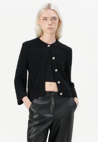 JDY JDYJANNE O NECK CARDIGAN - Cardigan - black