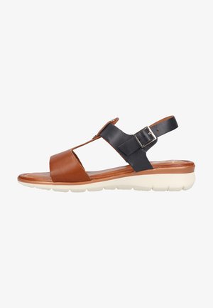 Sandalias - cognac,blau