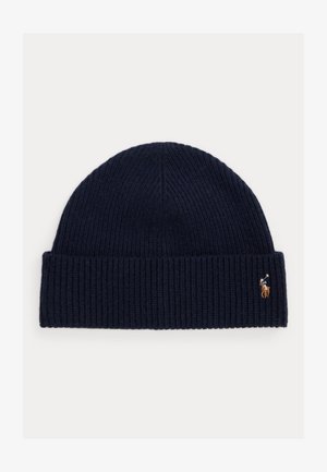 Polo Ralph Lauren SIGNATURE PONY WOOL-BLEND BEANIE - Čiapka - hunter navy
