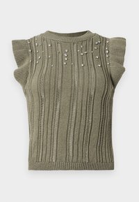 ONLNEWTULLE LIFE FRILL BLING - Strikkegenser - kalamata