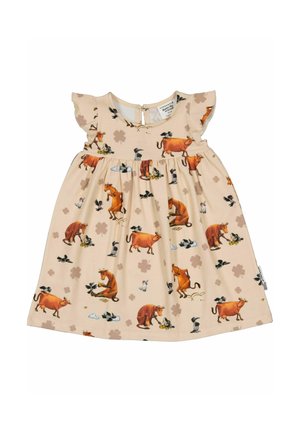 Geggamoja MAMMA MU OCH KRÅKAN KLÄNNING UNISEX - Jerseykjole - beige