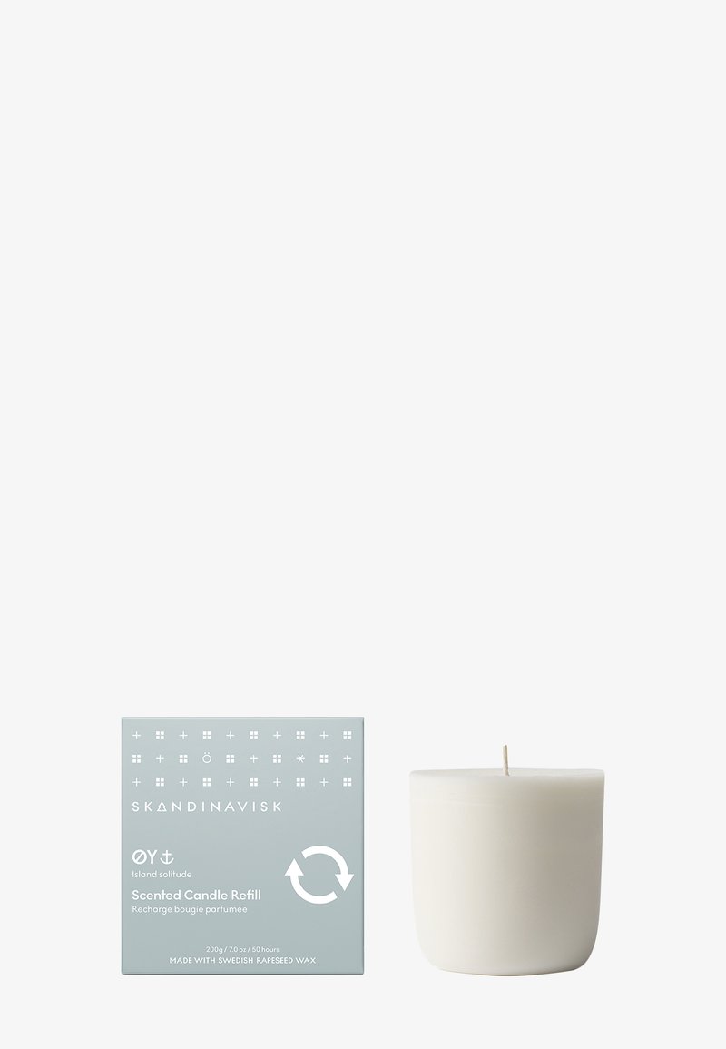 Skandinavisk ØY REFILL SCENTED CANDLE - Duftlys - powder blue