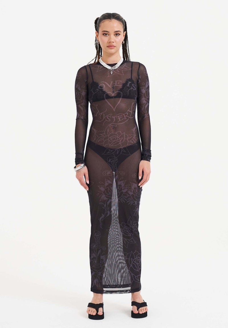 Ed Hardy LOVE IS MYSTERY - Maxi dress - black - Zalando