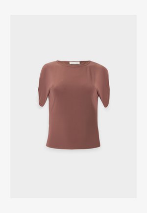 Anna Field, TEE WITH ANGLES SLEEVES - T-shirt basique - tiramisu