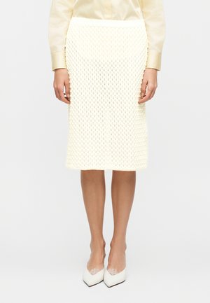 Stine Goya PENCIL ELASTICATED SKIRT - Bleistiftrock - white