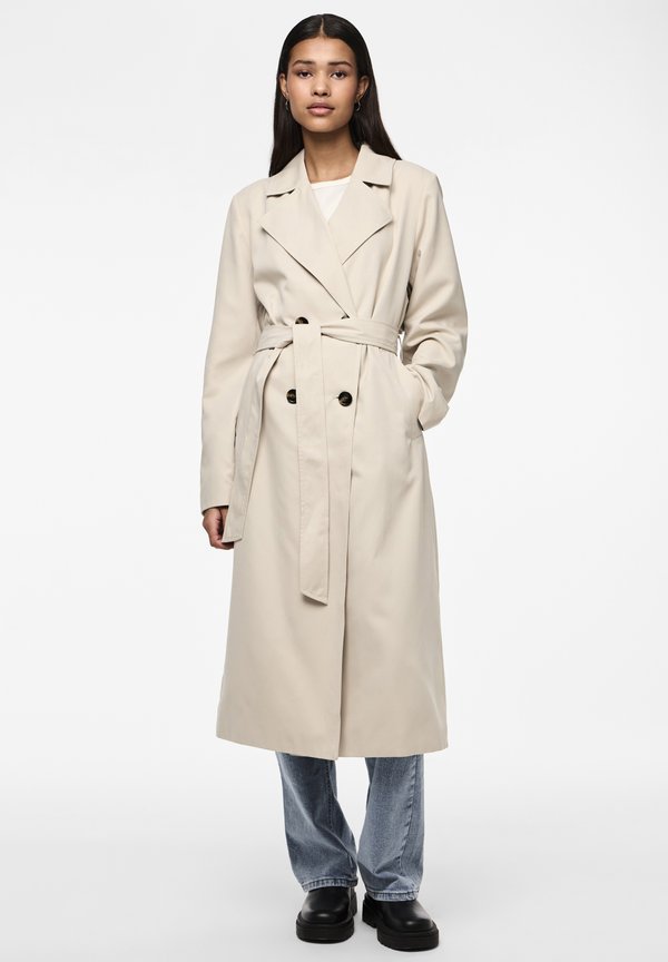 PCSCARLETT - Trenchcoat - silver gray
