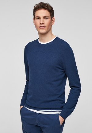 MIT WEBSTRUKTUR - Jumper - blue