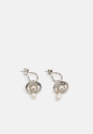 Vivienne Westwood, ALEKSA EARRINGS - Ohrringe - platinum/creamrose pearl/crystal crystal