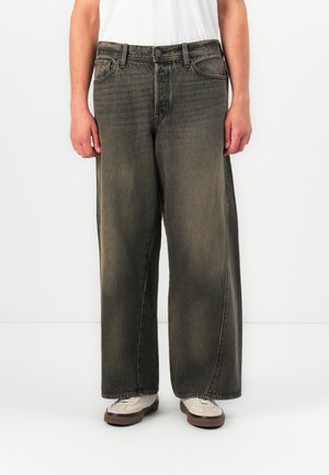 JJIDAVE JJSKEWED - Baggy Jeans - black denim