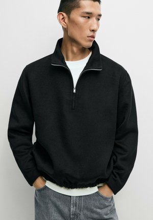 Massimo Dutti, Sweatshirt - mottled dark blue