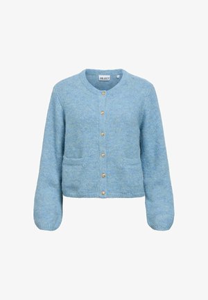 Object, OBJSAGGIA RE L/S KNIT CARDIGAN NOOS - Vest - blue shadow