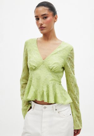 SEAM DETAIL LONG SLEEVE - Blūze - green