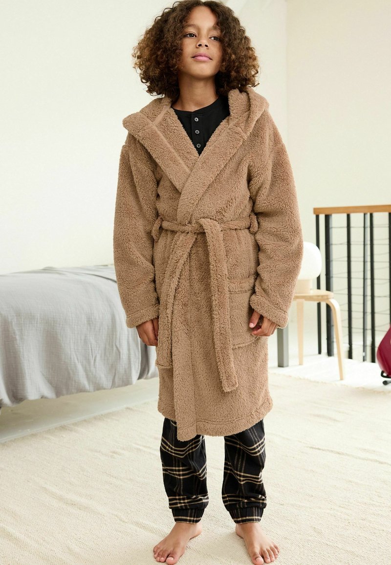 Next FLEECE DRESSING GOWN . Peignoir brown/marron ZALANDO.FR