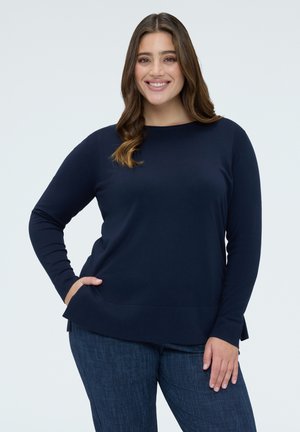 MAGLIA GIROCOLLO - Striktrøje - blu