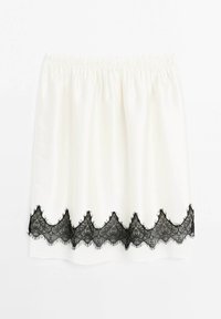 CONTRAST LACE-TRIMMED - A-Linien-Rock - white