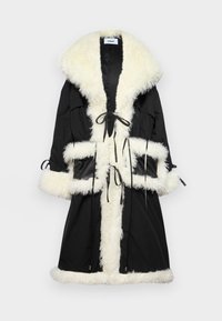 OVERSIZE PUFFY TECHNICAL SHAWL COLLAR COAT - Abrigo de invierno - black