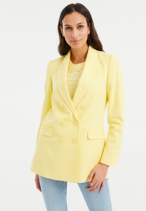 Halflange jas - yellow