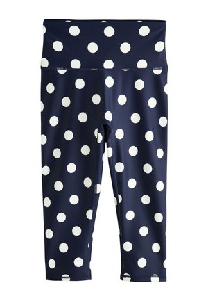 Next, REGULAR FIT - ACTIVE BALANCE SPORTS CAPRI LEGGINGS . - Šortky - navy polka dot