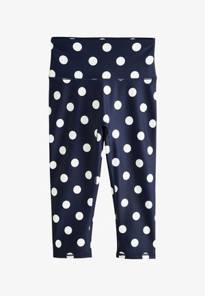 Next, REGULAR FIT - ACTIVE BALANCE SPORTS CAPRI LEGGINGS . - Šortky - navy polka dot