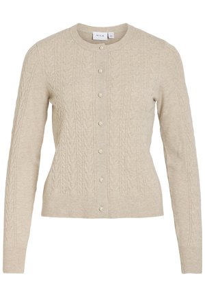 VILA, VIKERRY CABLE CARDIGAN - Kardigán - natural melange1
