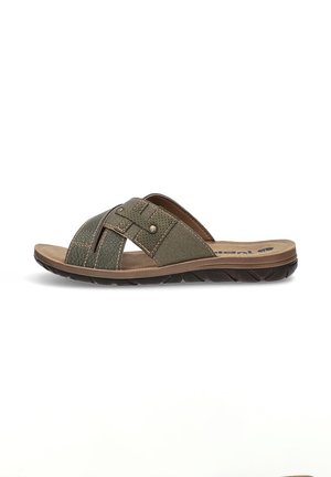 Sandalias planas - khaki