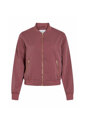 VILA, BOMBER JACKET VIBUBBLE ZIPPER - Bomberjacks - rose brown