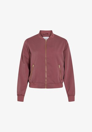 VILA, BOMBER JACKET VIBUBBLE ZIPPER - Chaquetas bomber - rose brown