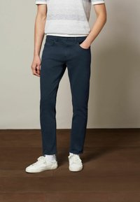Next AUTHENTIC - Blugi conici - dark indigo blue
