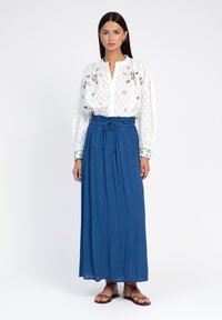 AN'GE ROMELIE - Jupe longue - indigo