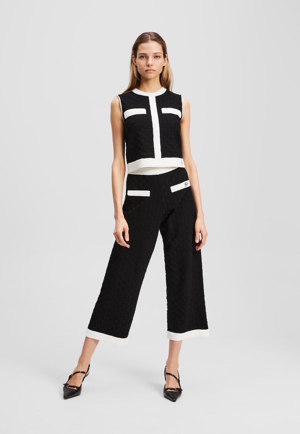 CONTRAST PANTS - Stoffhose