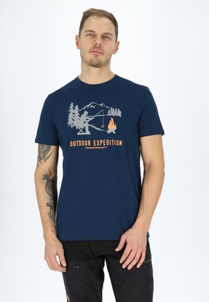 Swedemount FOREST TEE - T-shirt med print - blue fisherman