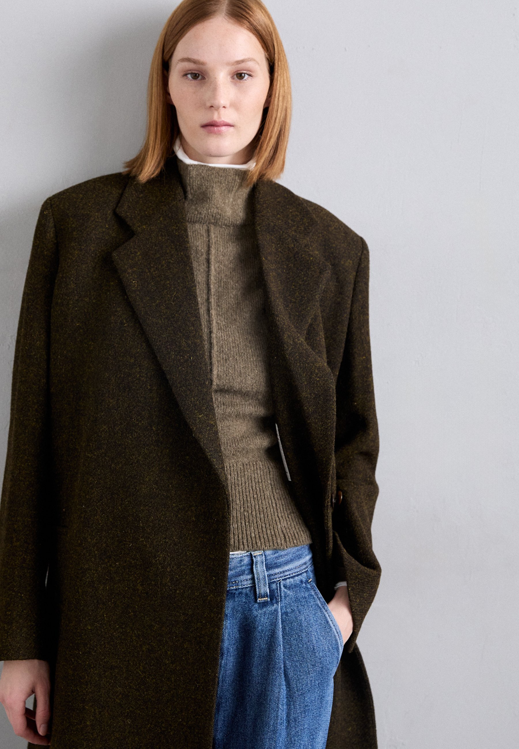 BITE Studios COLONNADE HARRIS COAT - Classic coat - moss melange