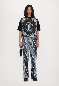 Roberto Cavalli MARBLE TECH TRACK PANT - Pantaloni - blue