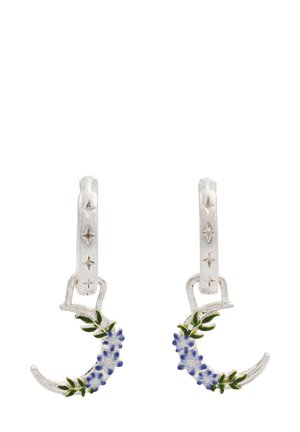 NIGHTSHADE MOON HUGGIE - Earrings - silver-coloured