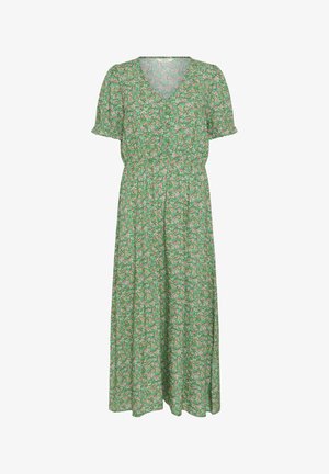 Cream, CRTIAH LINAA DRESS - Maksikleit - bright green small flowers