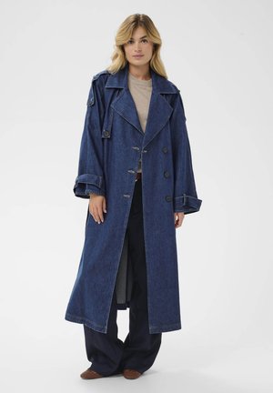 Trenčkot - medium blue denim