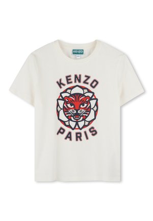 KENZO kids Print T-shirt - offwhite
