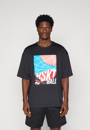BASKETBALL GRAPHIC - Nyomott mintás póló - black