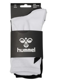 Pack de 6 calcetines blancos de Hummels con detalles en negro. Están hechos de una mezcla de algodón, presentan copas elásticas y una textura suave. Talla EU 36-40, US 10.
