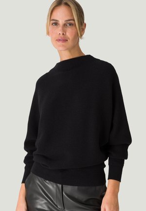 zero MIT HOHEM KRAGEN - Pullover - black beauty